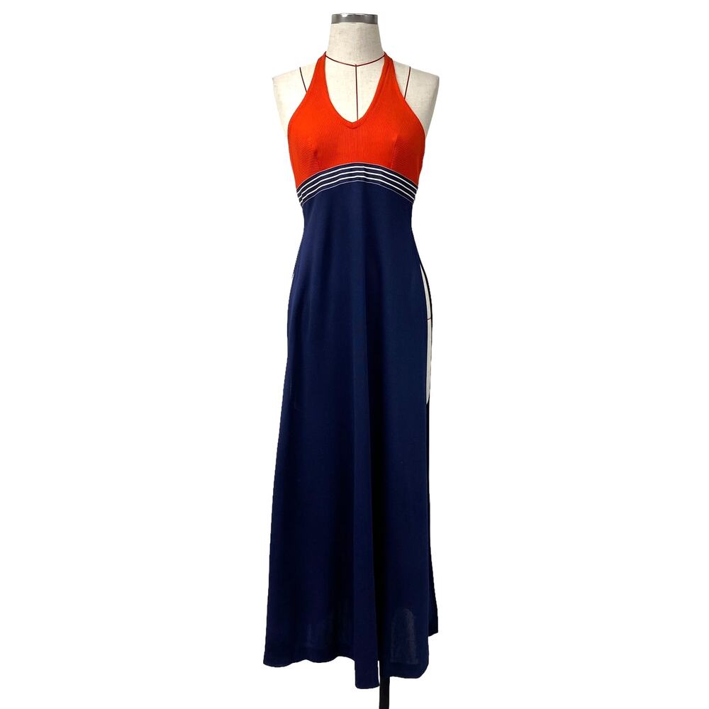 Vintage Young Edwardian by Arpeja Womens Size 7 Halter Maxi Top Dress